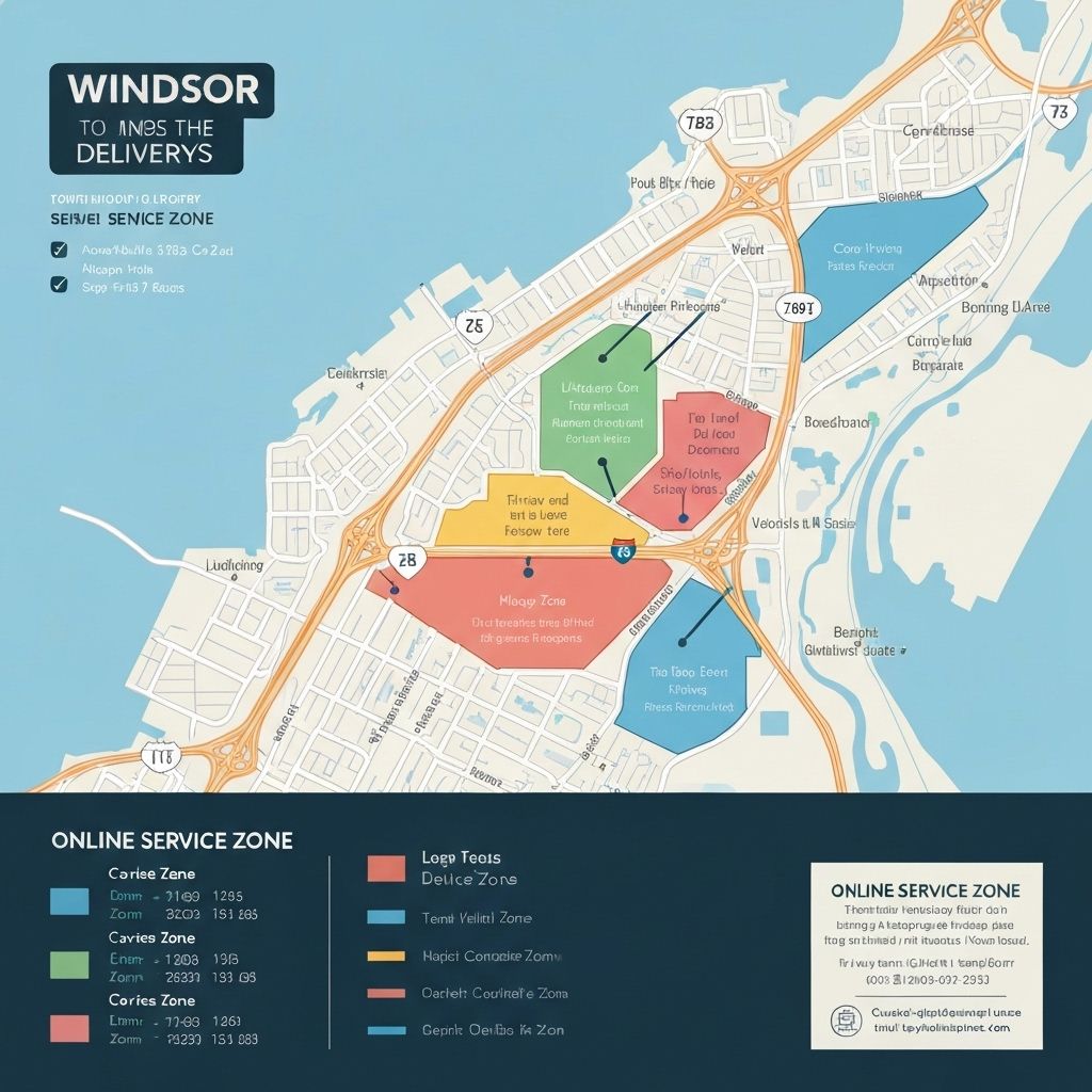 Service coverage map